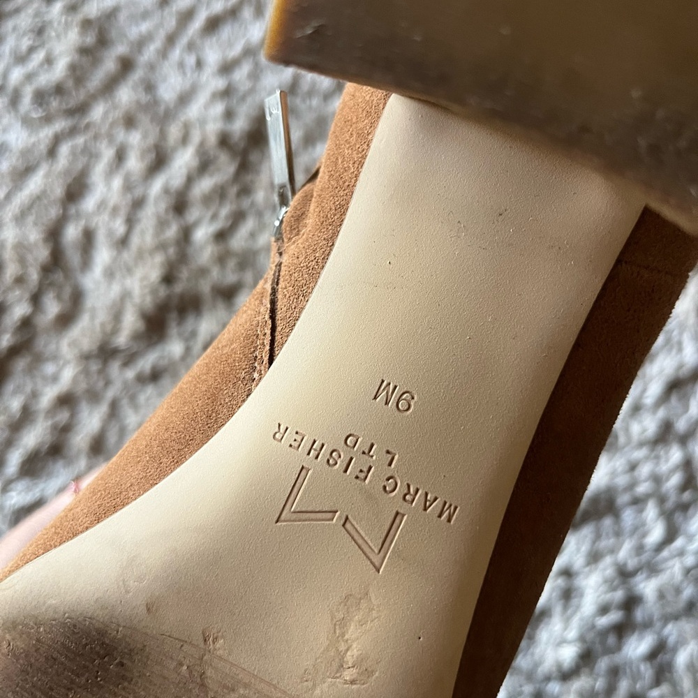 Marc Fisher Brown Booties Size 9 - image 4